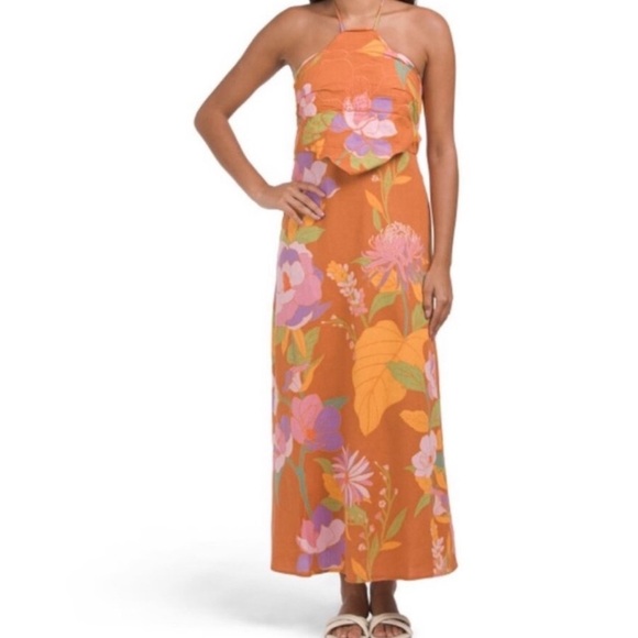 Caroline Constas Floral Halter Dress Size S - Picture 15 of 16